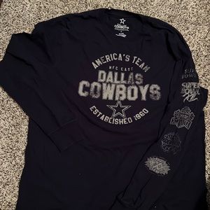 Dallas cowboys Long sleeve T-shirt with Super Bowls logo